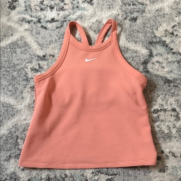 Nike Other - Nike Girls’ High Neck Waffle Textured Tank Top in Apricot